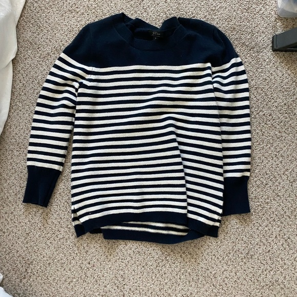 Black striped cashmere sweater - Picture 3 of 3